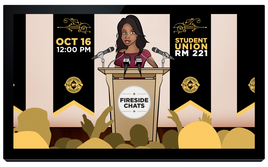 Fireside Chats Screen by Johanan Colon